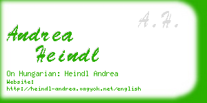 andrea heindl business card